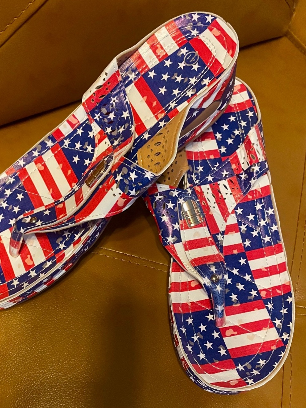 Star spangled sandals for 250th Celebration!